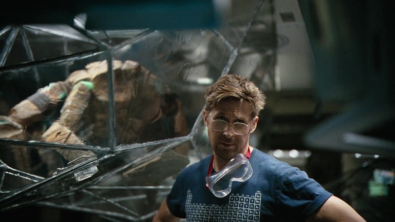 Project Hail Mary movie — Ryan Gosling and Rocky inside the spaceship