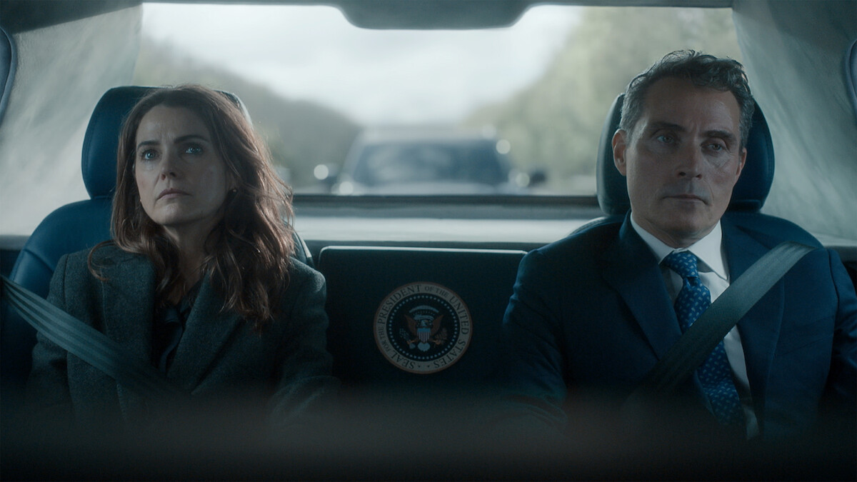 The Diplomat Season 4 Netflix official still Kate Wyler and Hal Wyler in The Diplomat Season 4