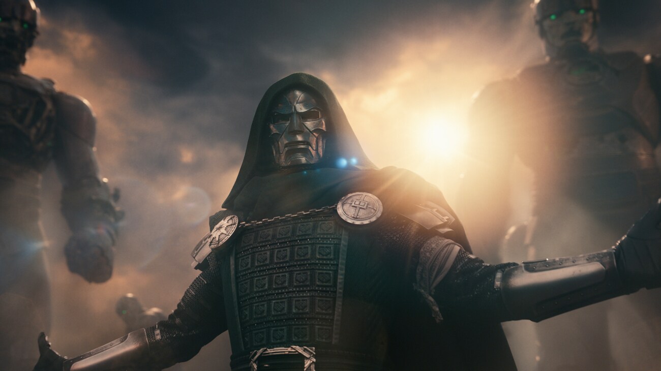 Avengers Doomsday 2026 — Robert Downey Jr. Doctor Doom Marvel Studios official film still