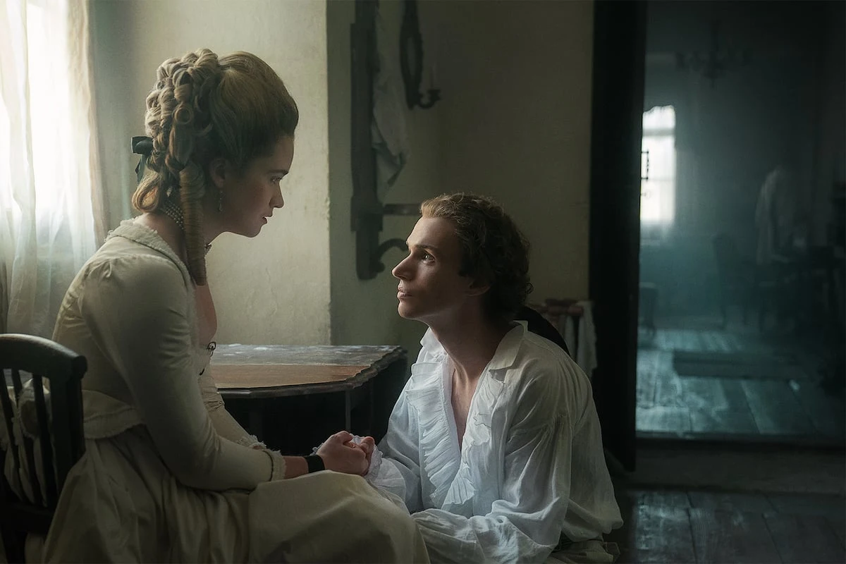 Alice Englert and Nicholas Denton as Camille and Pascal Valmont in Dangerous Liaisons
