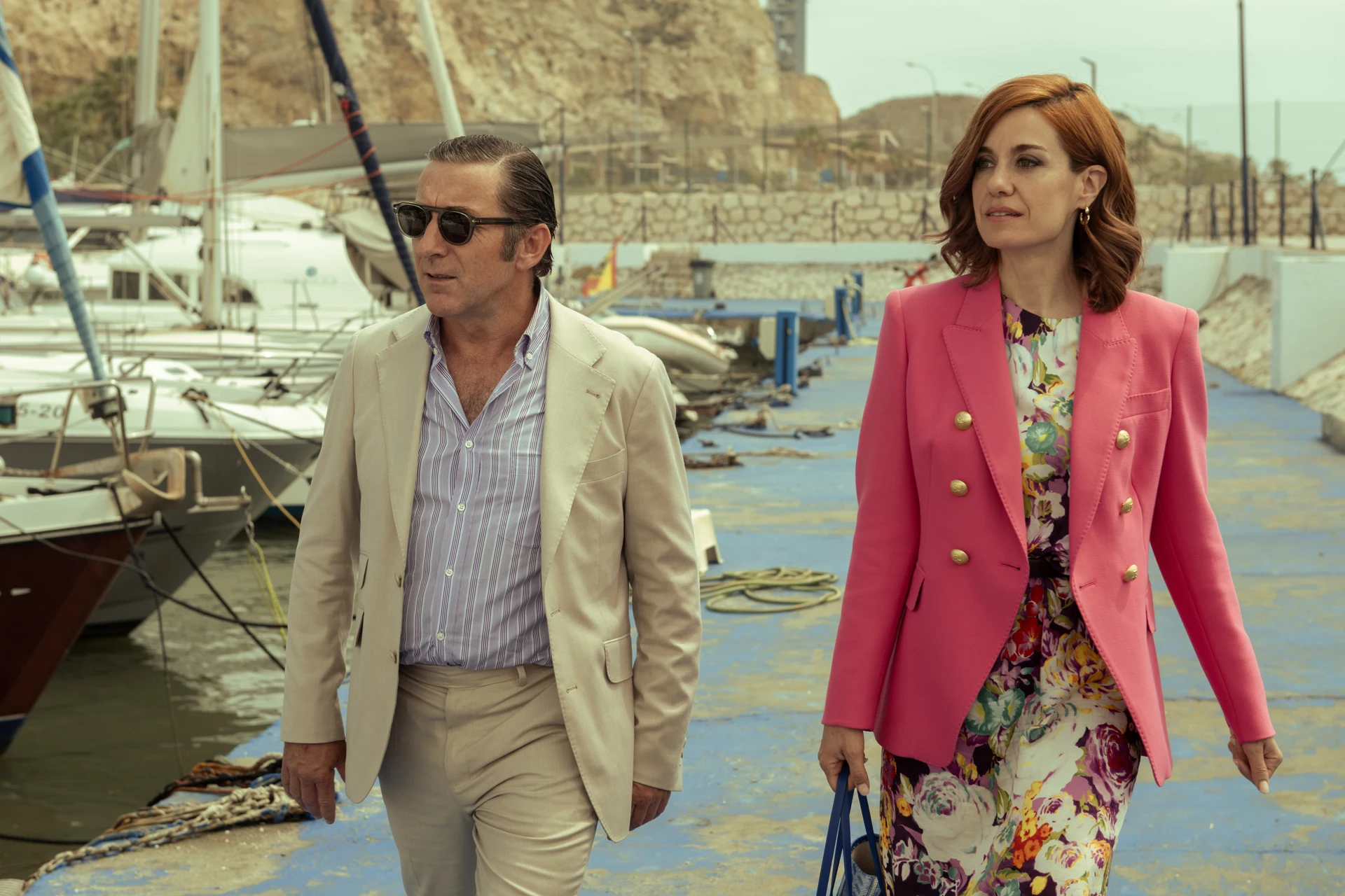 Fading Grandeur (2026) — Antonio de la Torre and Alexandra Jiménez by the marina