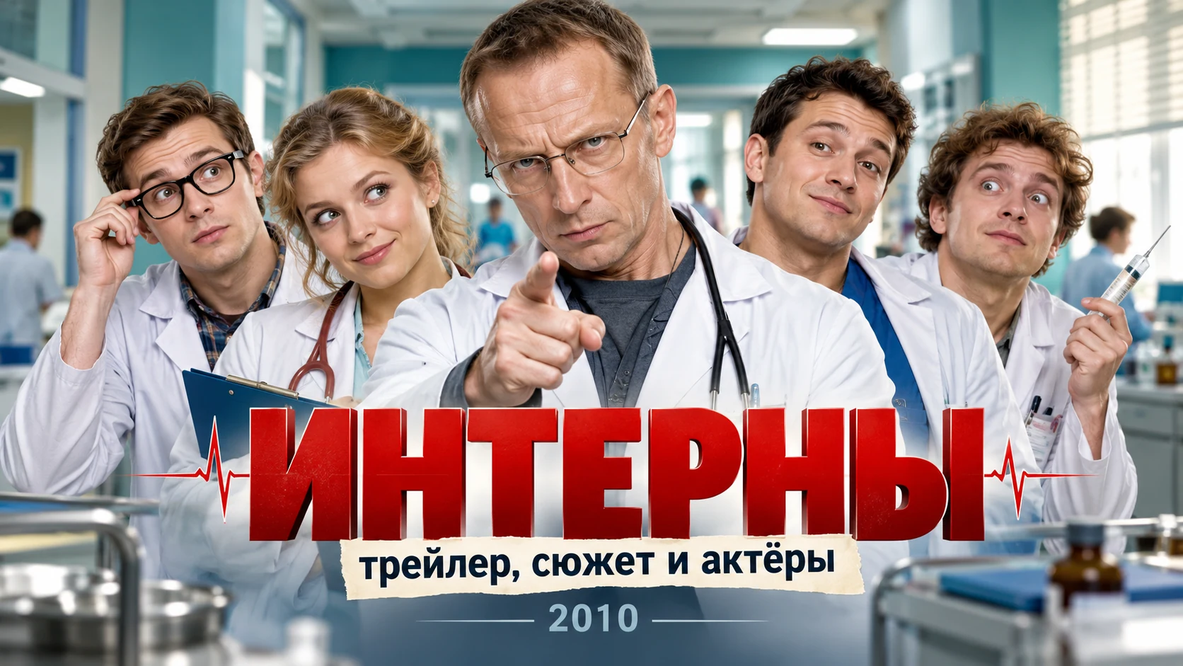 Интерны трейлер (2010) — изображение комедийного сериала, источник PREMIER
