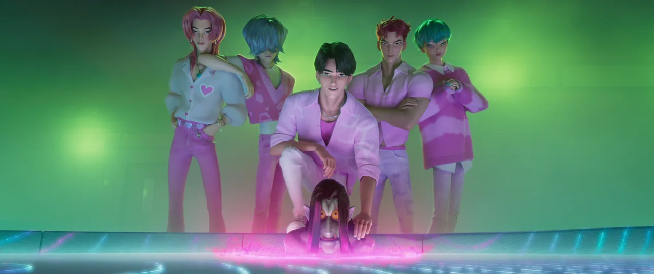 Golden soundtrack scene in KPop Demon Hunters animated musical 2025 — Sony Pictures Imageworks publicity still