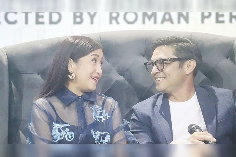 Jolina Magdangal and Marvin Agustin at the Mommy Guard media launch