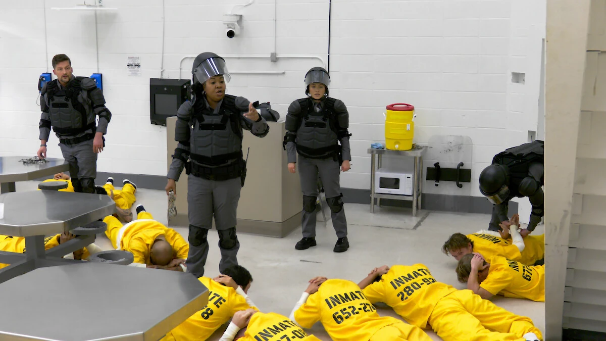 Participants in guard and prisoner roles in The New Stanford Prison Experiment