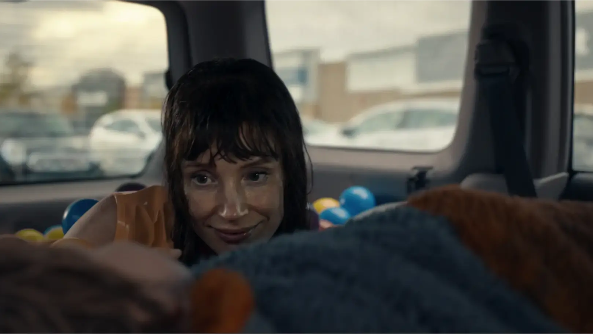 Other Mommy (2026) — Jessica Chastain in an unsettling car scene
