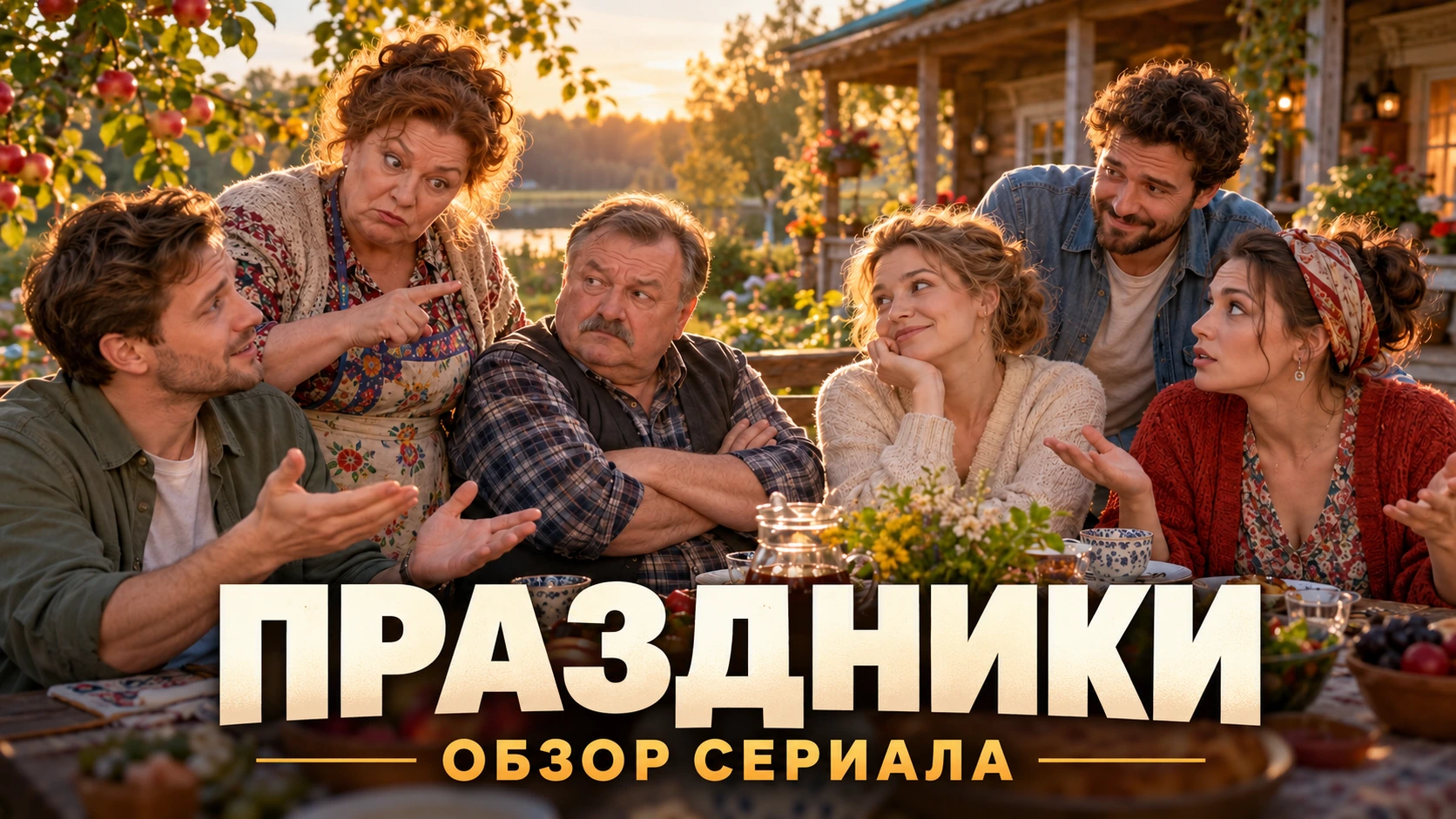 Официальный постер сериала «Праздники» на ТНТ