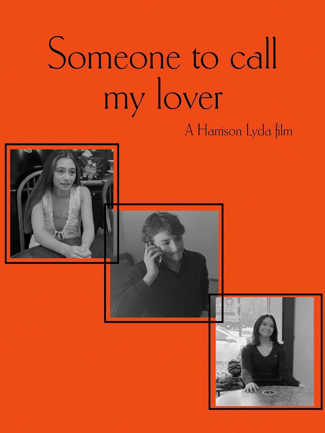 Someone to Call My Lover poster featuring a man on the phone and two women