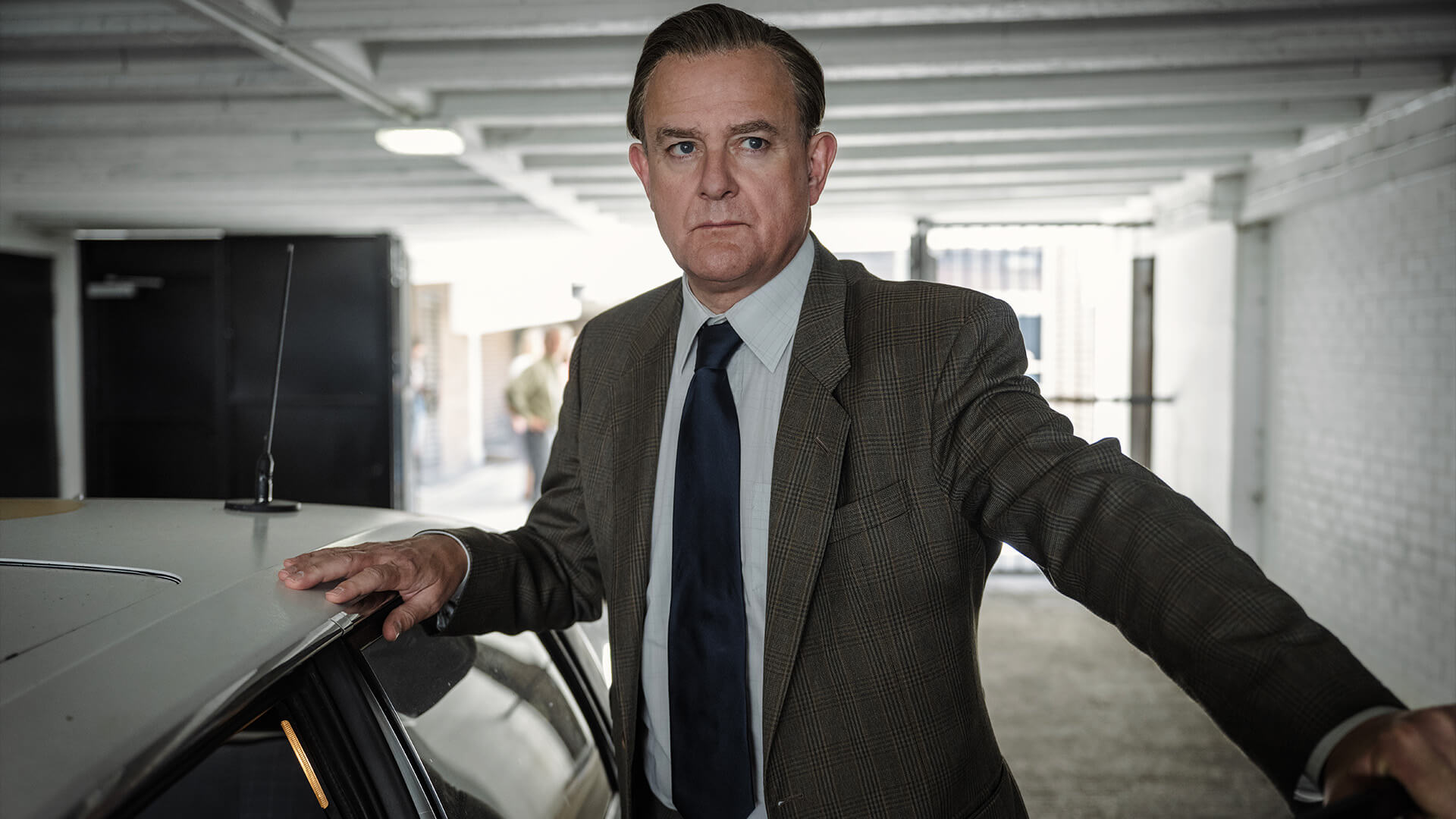 The Gold Season 2 (2026) — Hugh Bonneville as detective Brian Boyce, official PBS MASTERPIECE still